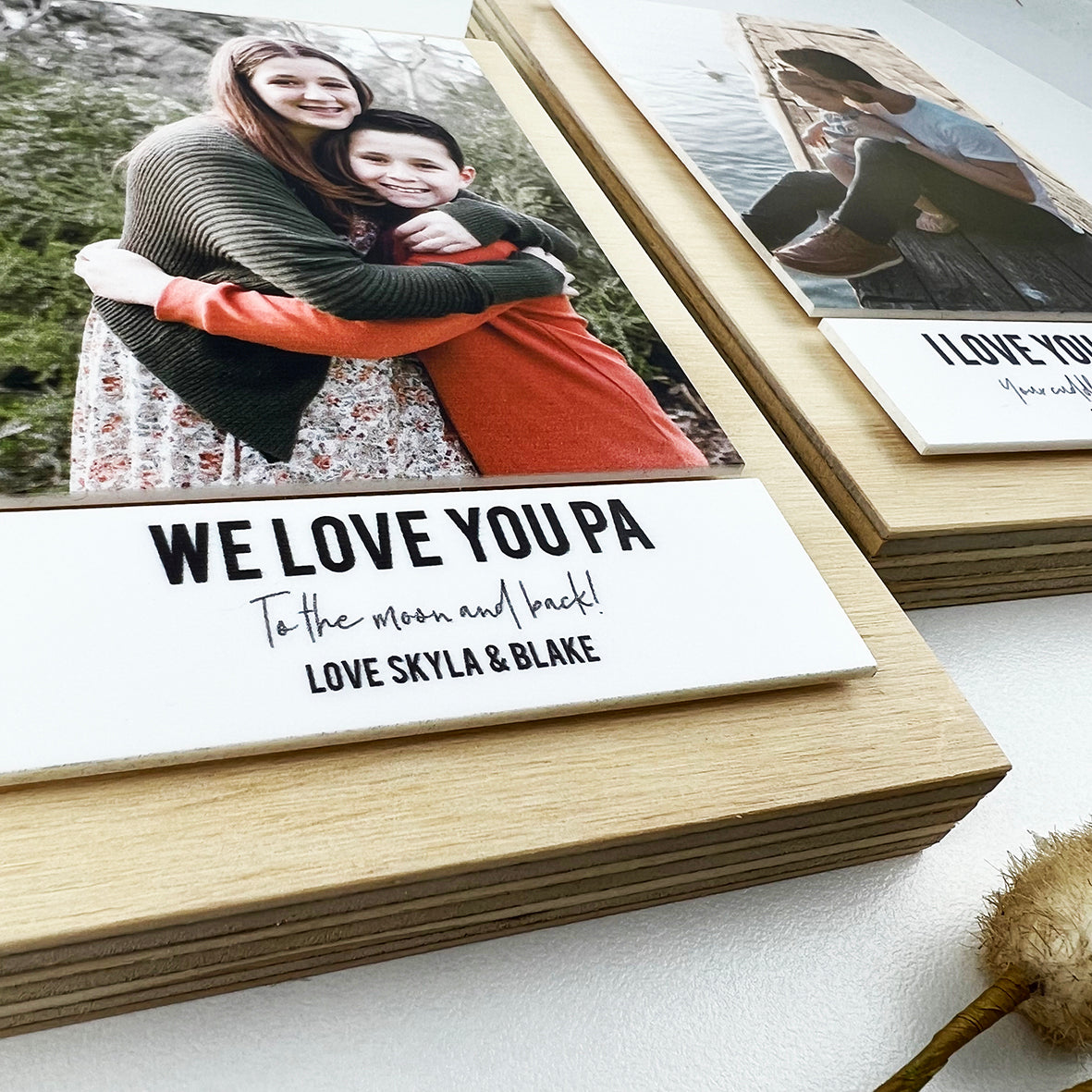 Personalised 3D Rectangle Wooden Photo Block