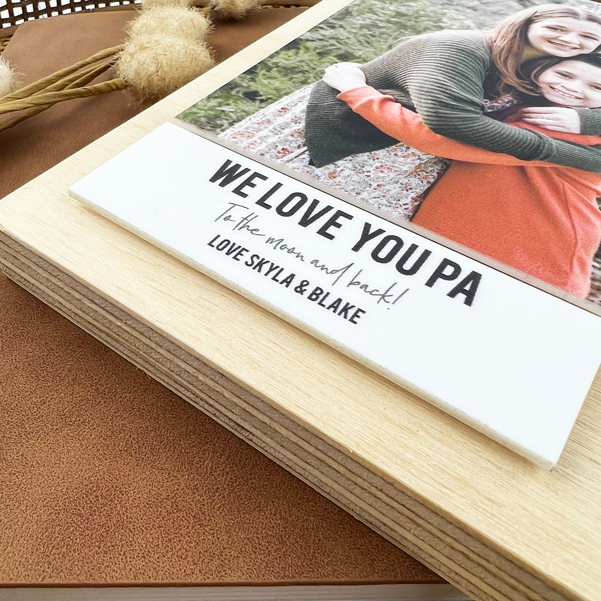 Personalised 3D Rectangle Wooden Photo Block