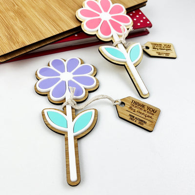 Bright Magnetic 3D Teacher Flower With Tag