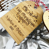 Bamboo Festive Arch Name Ornament (2 colours)