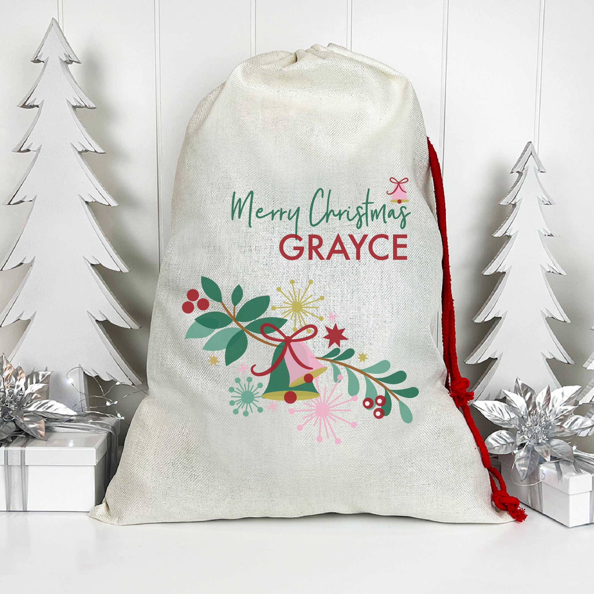 Beautiful Bells Santa Sack (Updated Design)