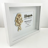 Bamboo (2 colour options) Birth Flowers Framed Print