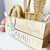 Personalised Bow Tie Bunny Easter Crate