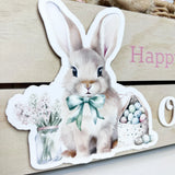 Personalised Bow Tie Bunny Easter Crate