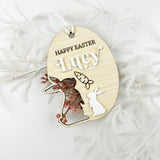 Bunny Cut Out Easter Name Tag