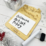 Personalised Reusable Christmas Wish Bamboo Board