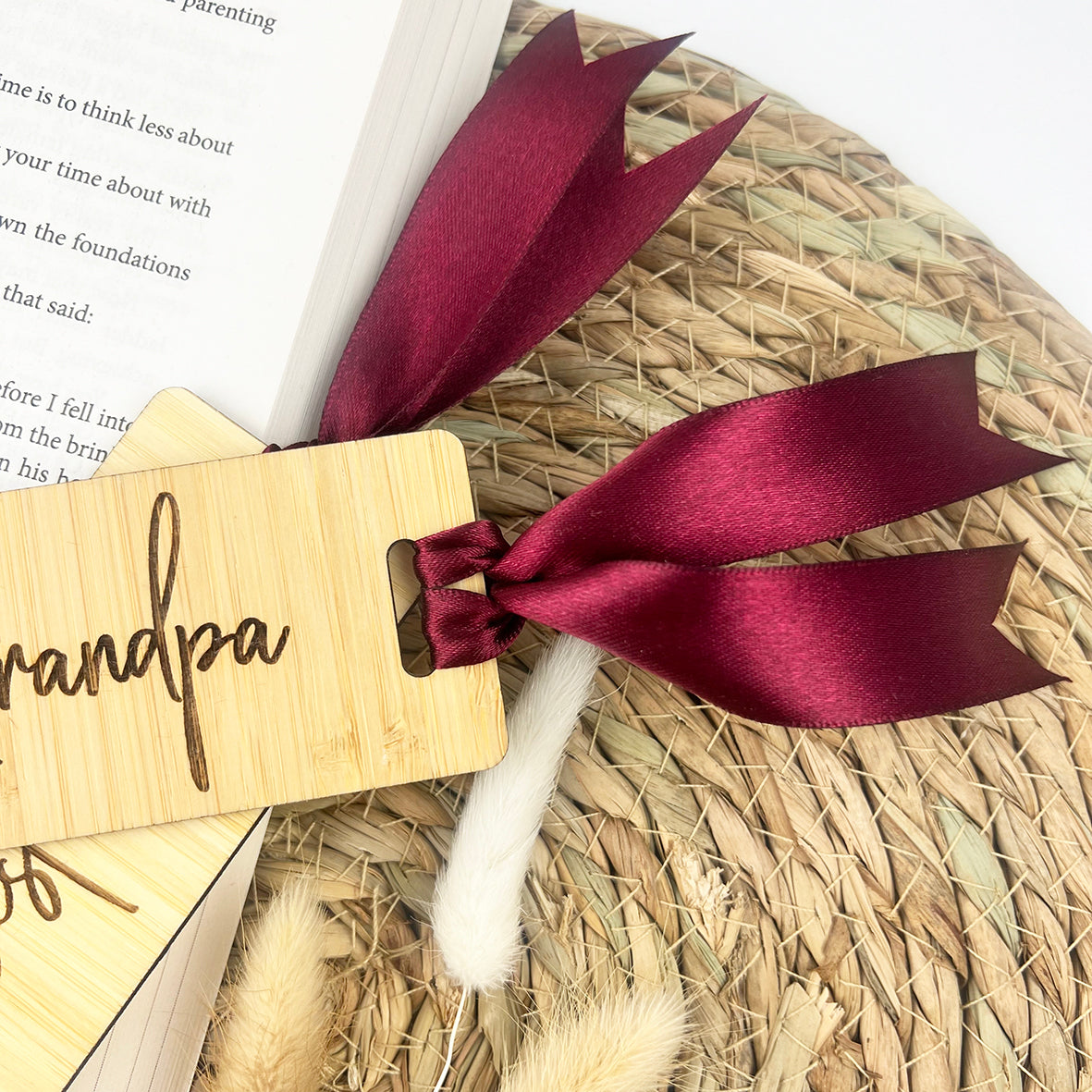 Personalised Crown Bamboo Bookmark