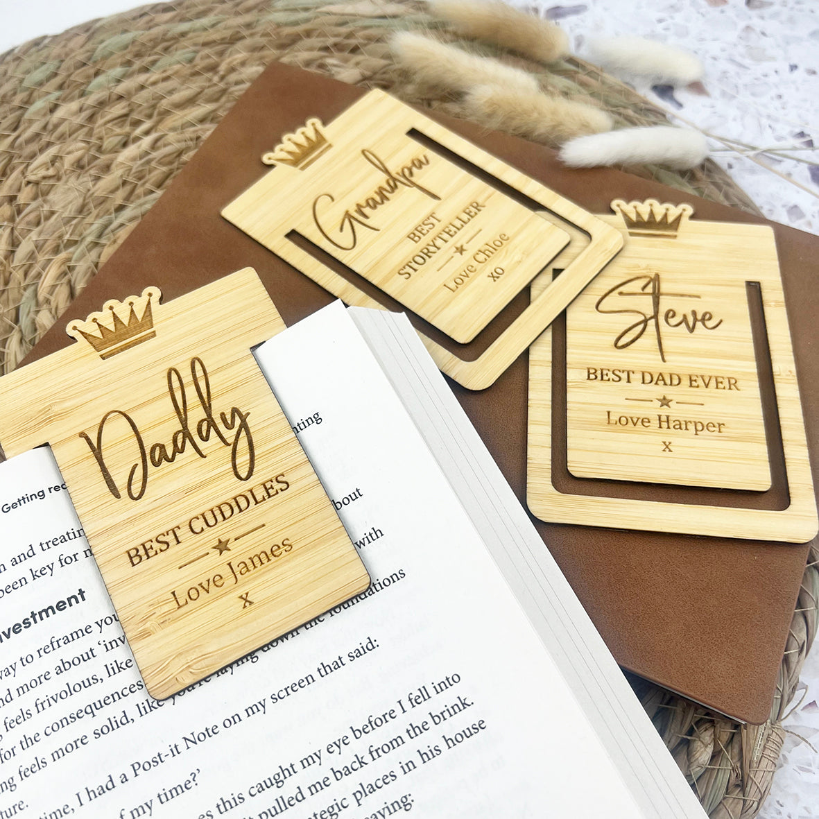 Mini Personalised Crown Bookmark