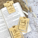 Mini Personalised Crown Bookmark