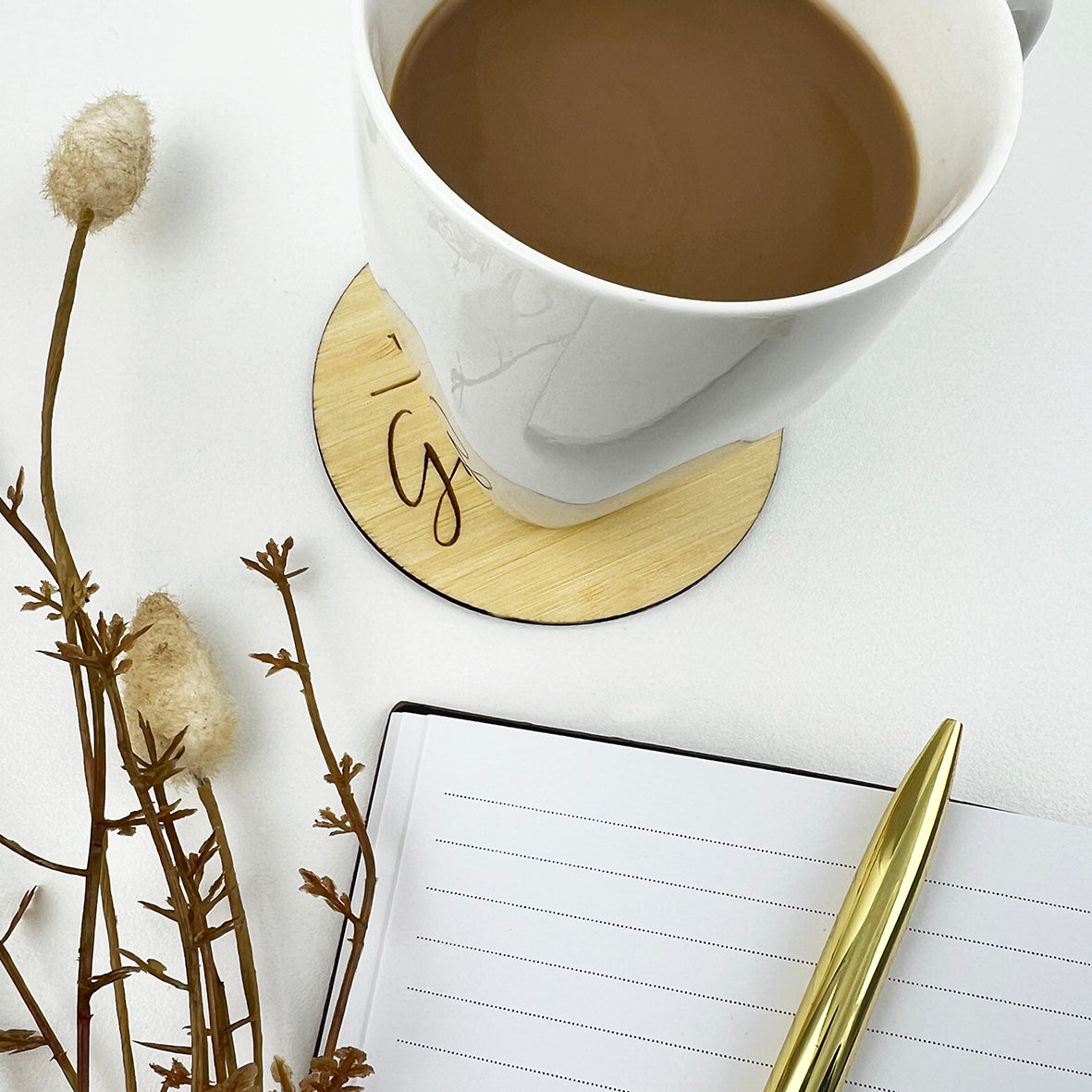 Personalised Script Name Coaster