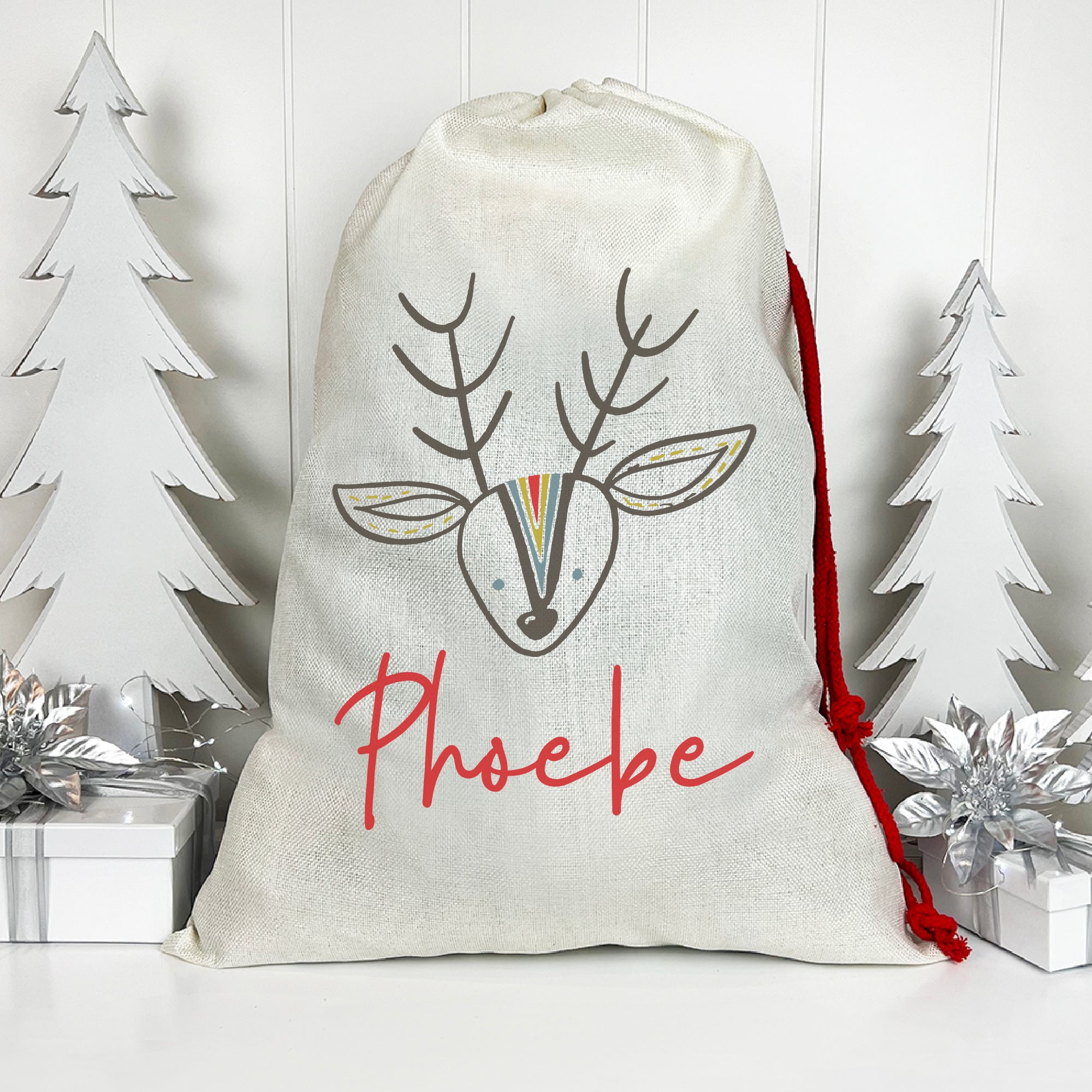 Cute Reindeer Santa Sack (Updated Design)