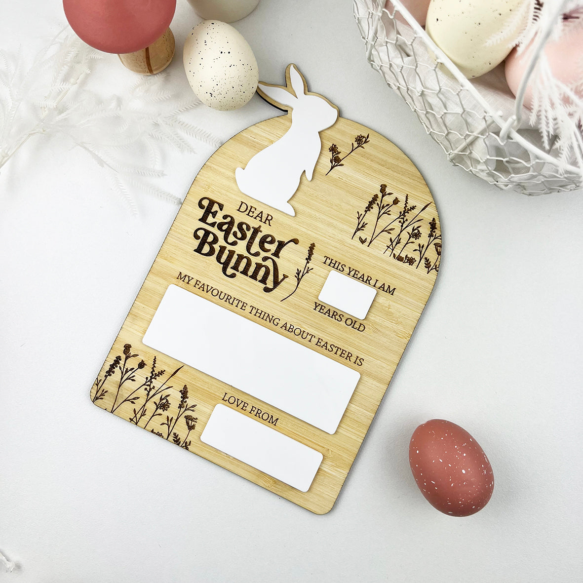 Easter Bunny Message Board