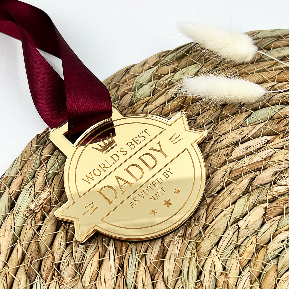 Personalised World's Best Gold Medal