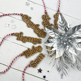 Bamboo Festive Font Name Ornament