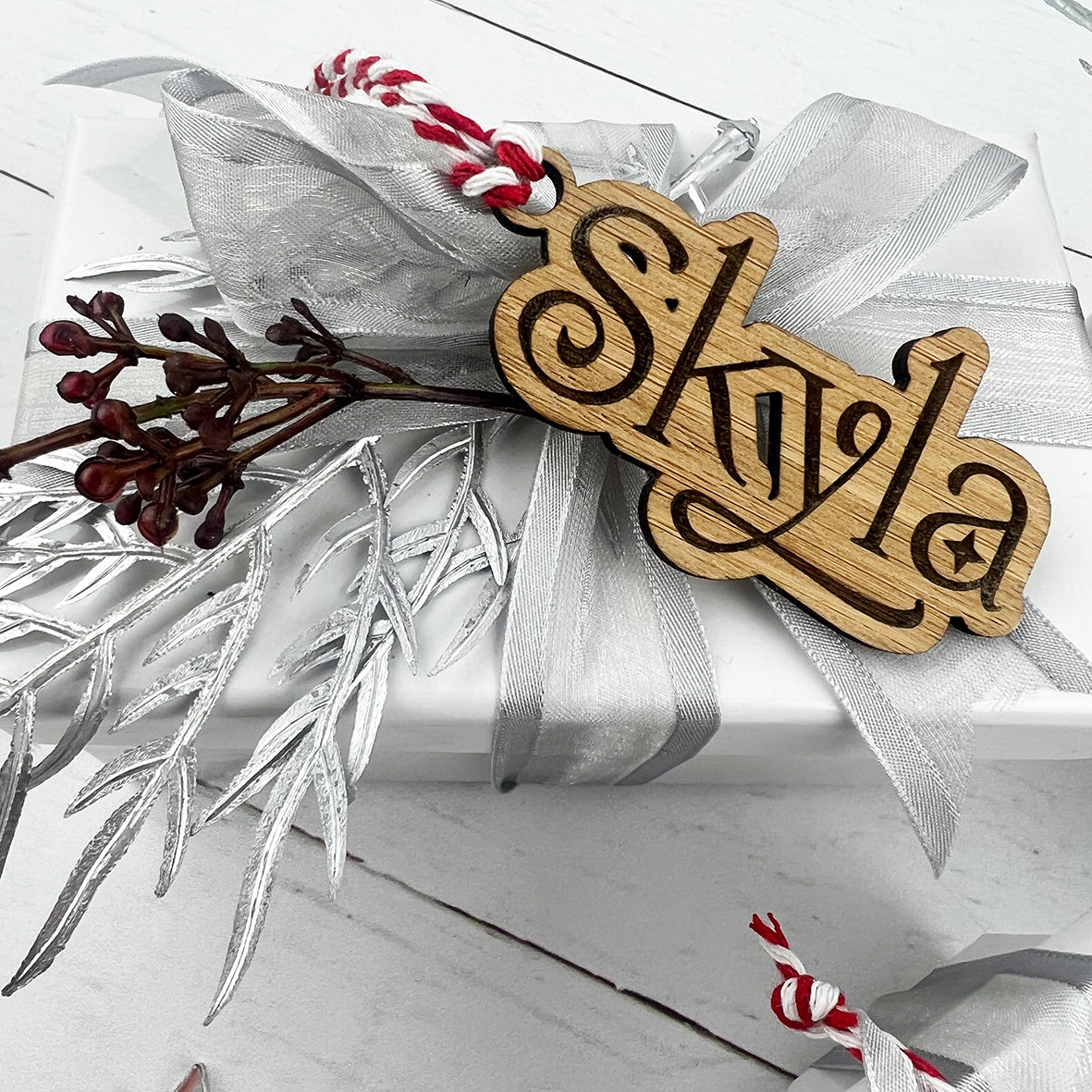 Bamboo Festive Font Name Ornament