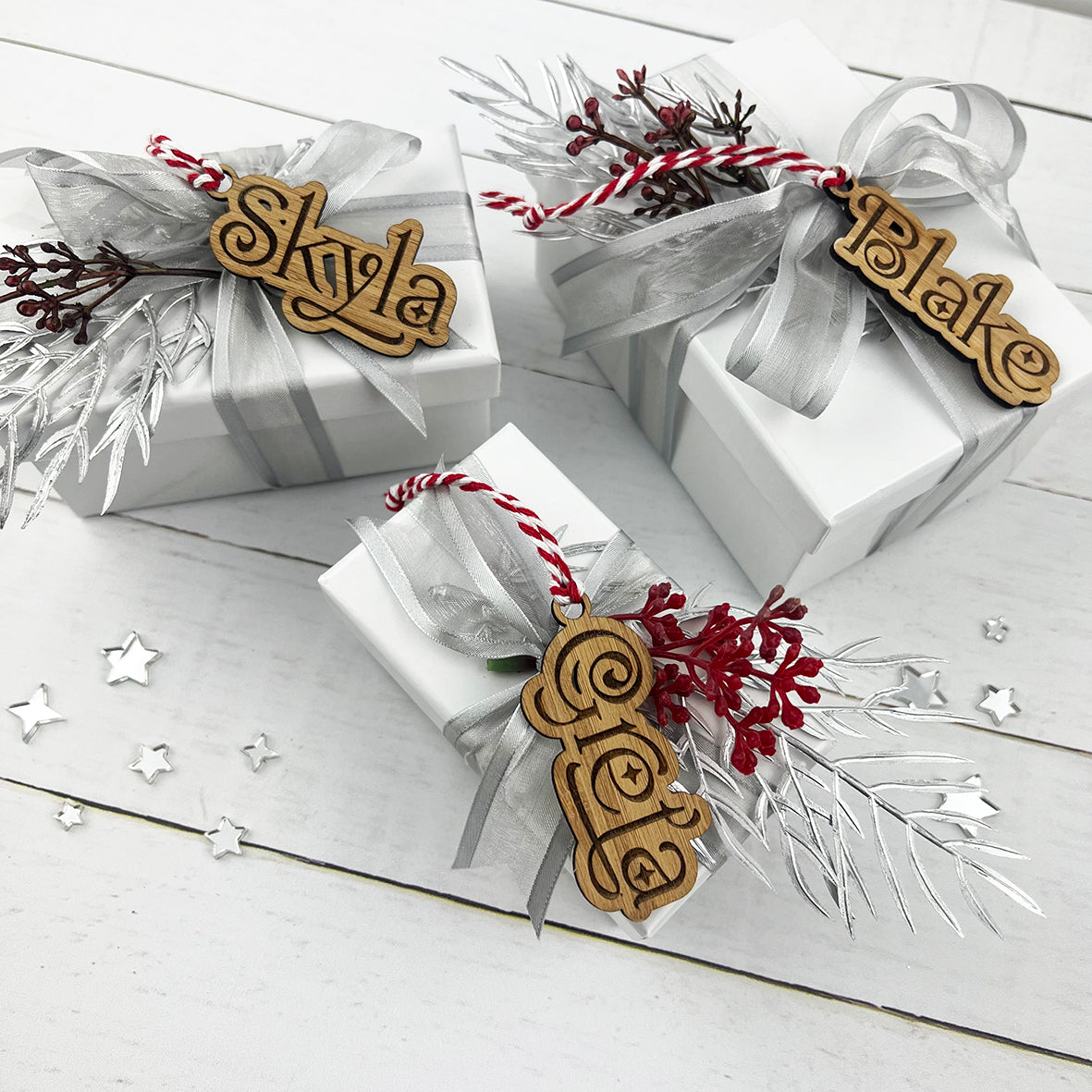 Bamboo Festive Font Name Ornament