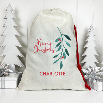 Festive Branch Santa Sack (Updated Design)