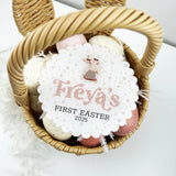 First Easter Printed Scalloped Plaque (various options)