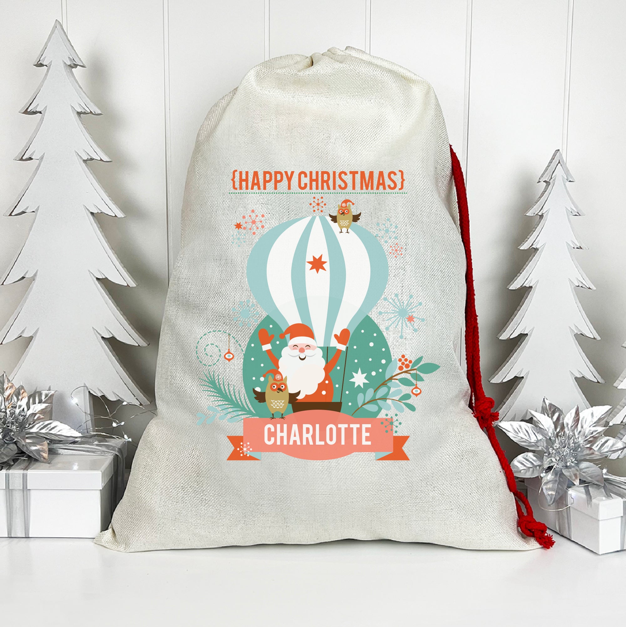 Hot Air Balloon Santa Sack (Updated Design)