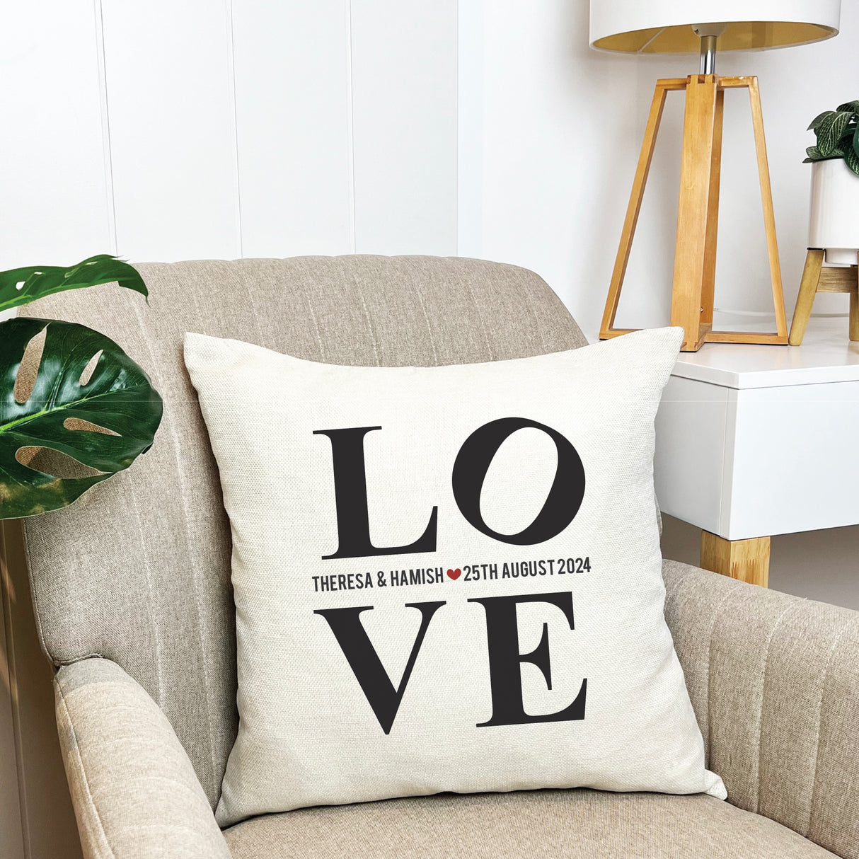 Personalised L.O.V.E Cushion Cover