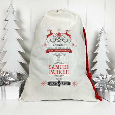 Overnight Special Delivery Santa Sack (Updated Design)