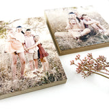 Personalised Square Wooden Photo Block