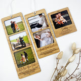 Personalised Bamboo Photo Hanger (2 photos)