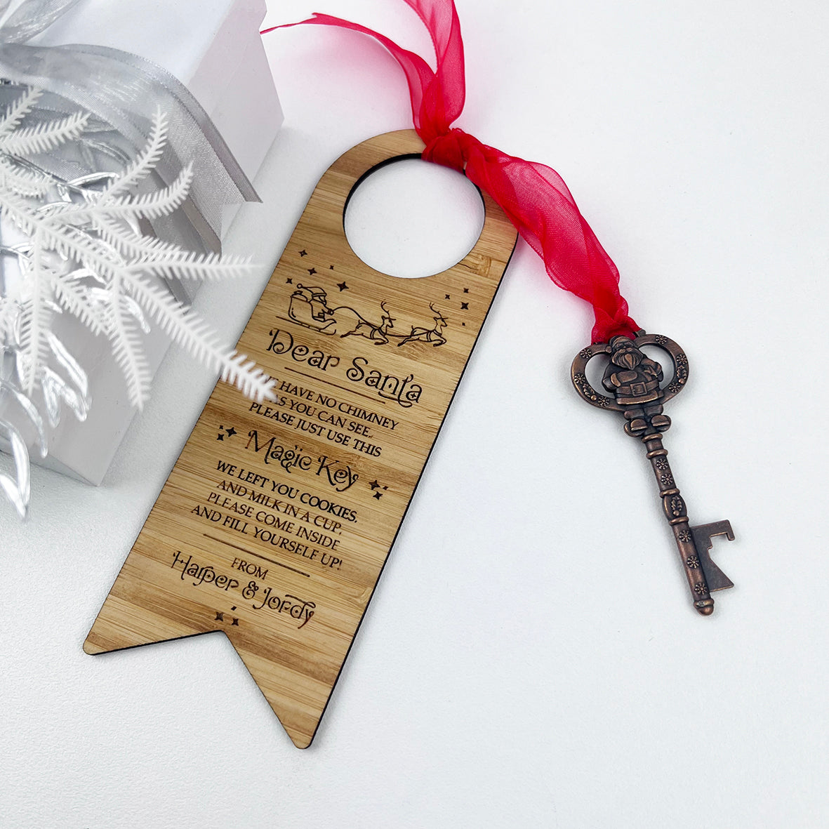 Santa's Stop Here Door Hanger & Magic Key