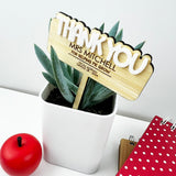 Thank You 3D Teacher Planter Stick