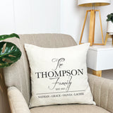 Personalised The Family Cushion Cover