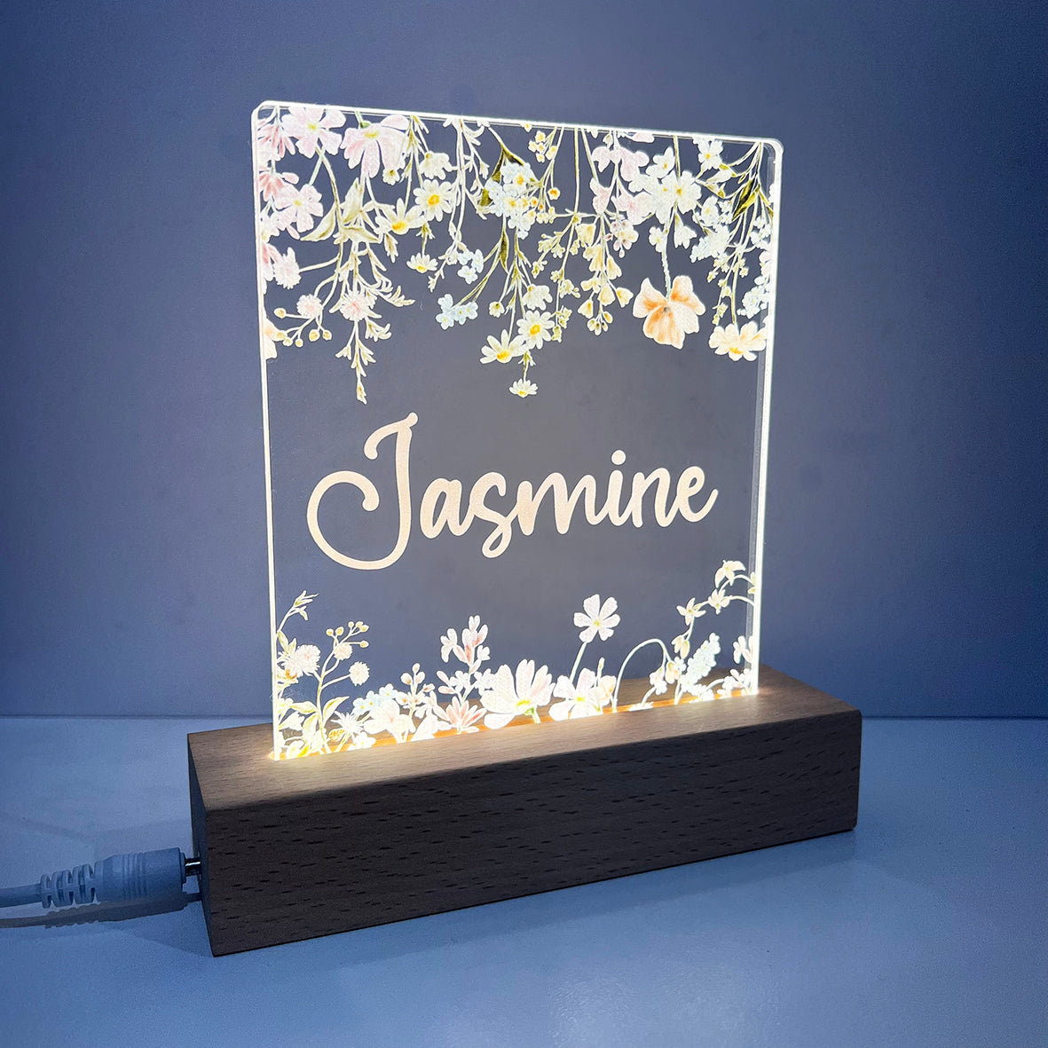 Wildflowers Personalised Night Light