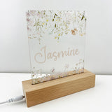 Wildflowers Personalised Night Light