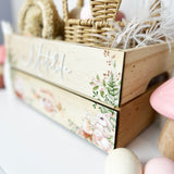 Personalised Woodland Bunnies Easter Crate