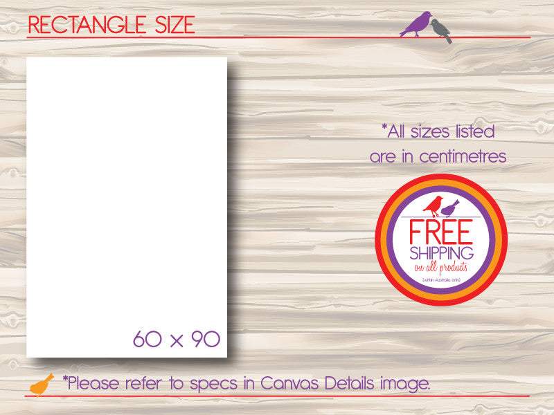 Rectangle Canvas 60 x 90cm Colour and Spice Pty Ltd