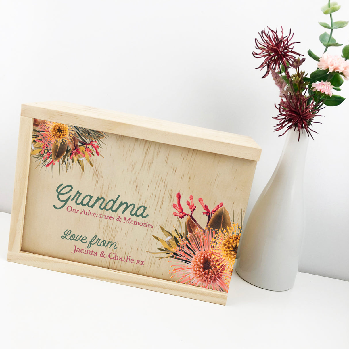 Personalised Adventures & Memories Native Keepsake Box