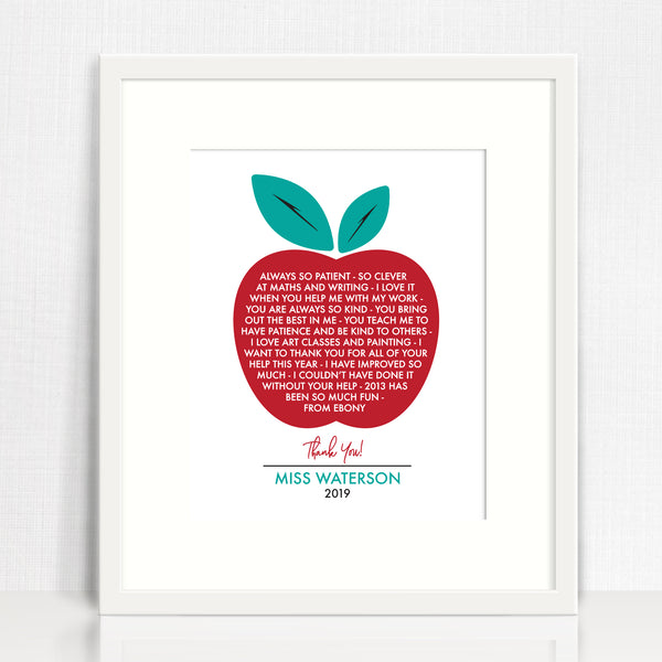 An Apple A Day Print - Colour and Spice Pty Ltd