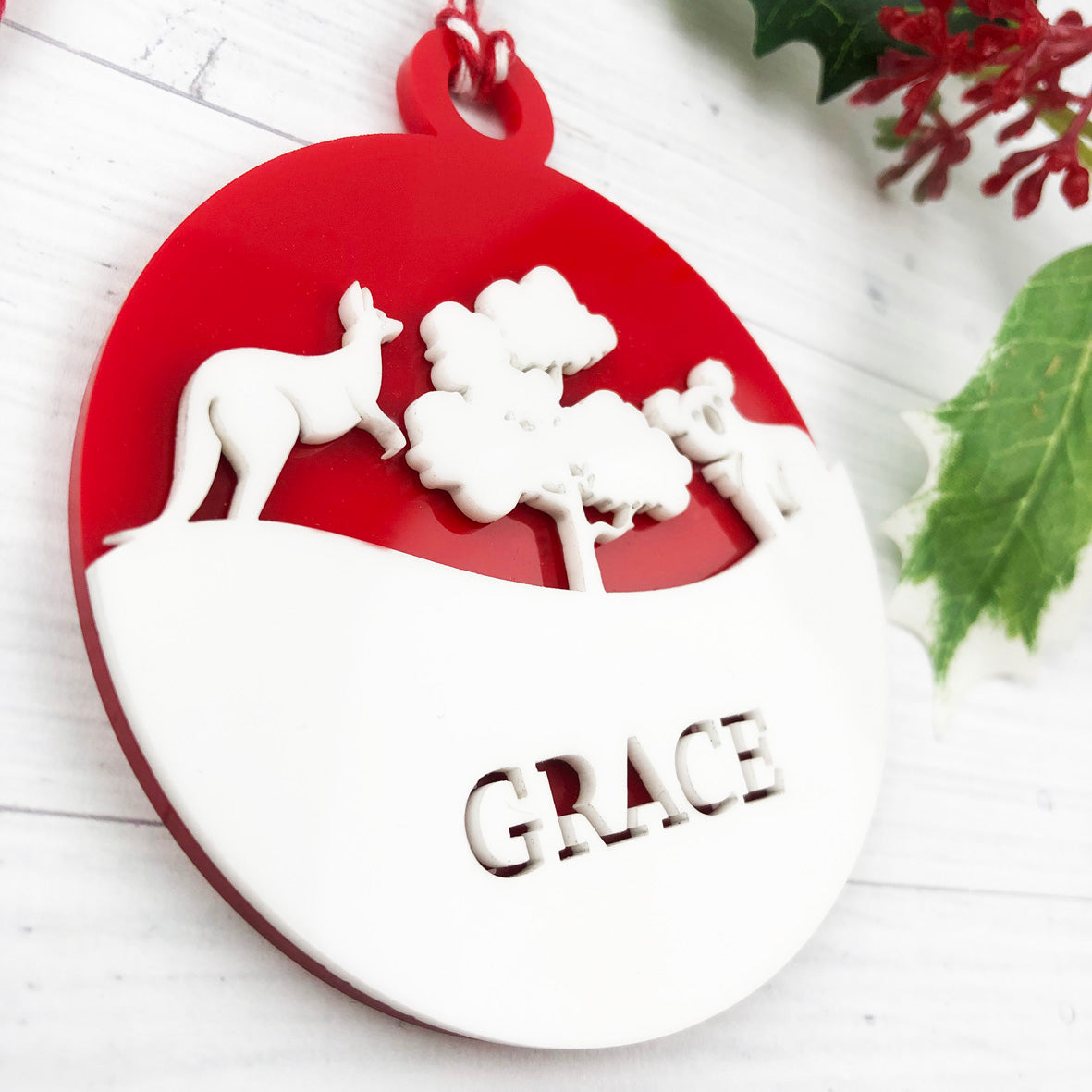 Australian Animals Personalised Name Ornament