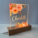 Bold Bouquet Personalised Night Light