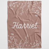 Botanical Foliage Personalised Blanket