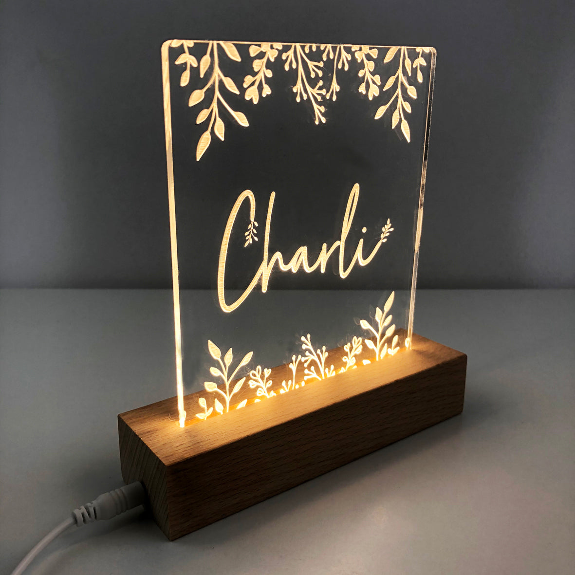 Botanical Personalised Night Light