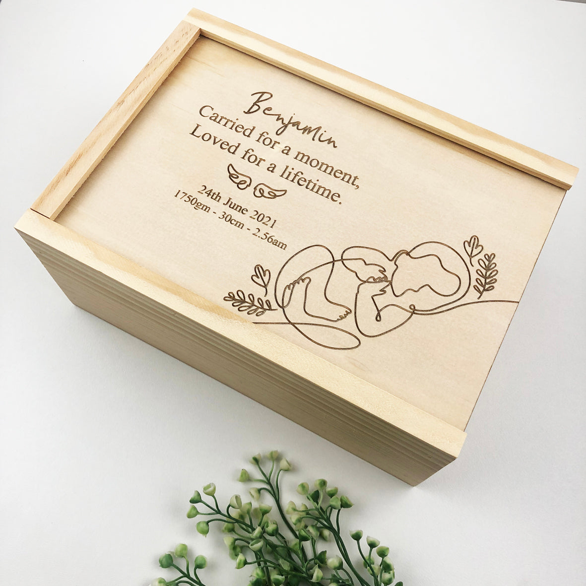 Carried For A Moment Keepsake Box