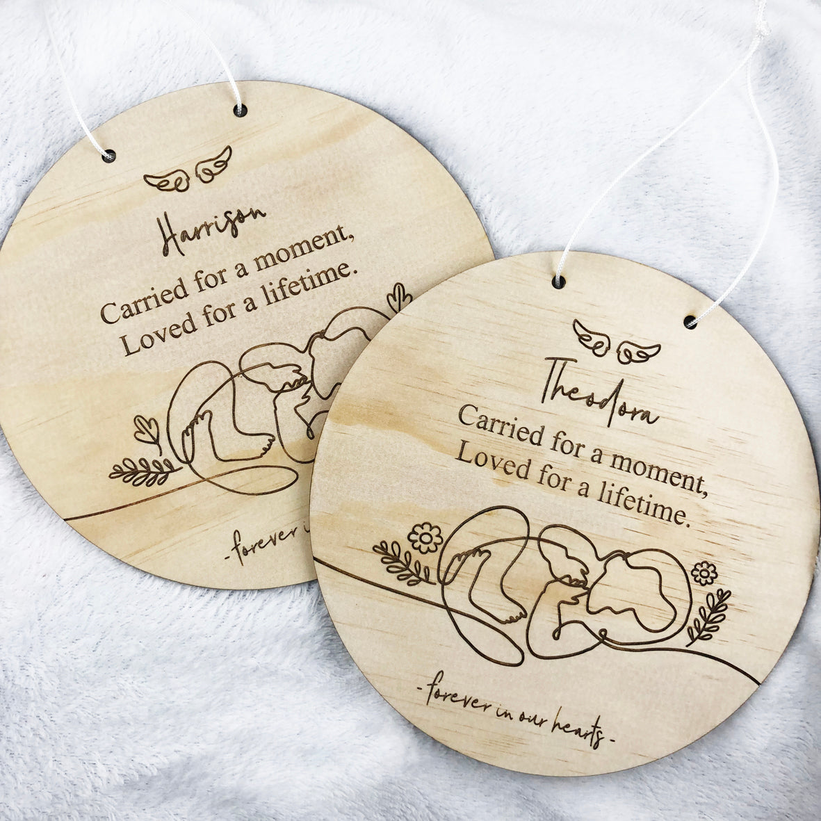 Carried For A Moment Personalised Wall Plaque