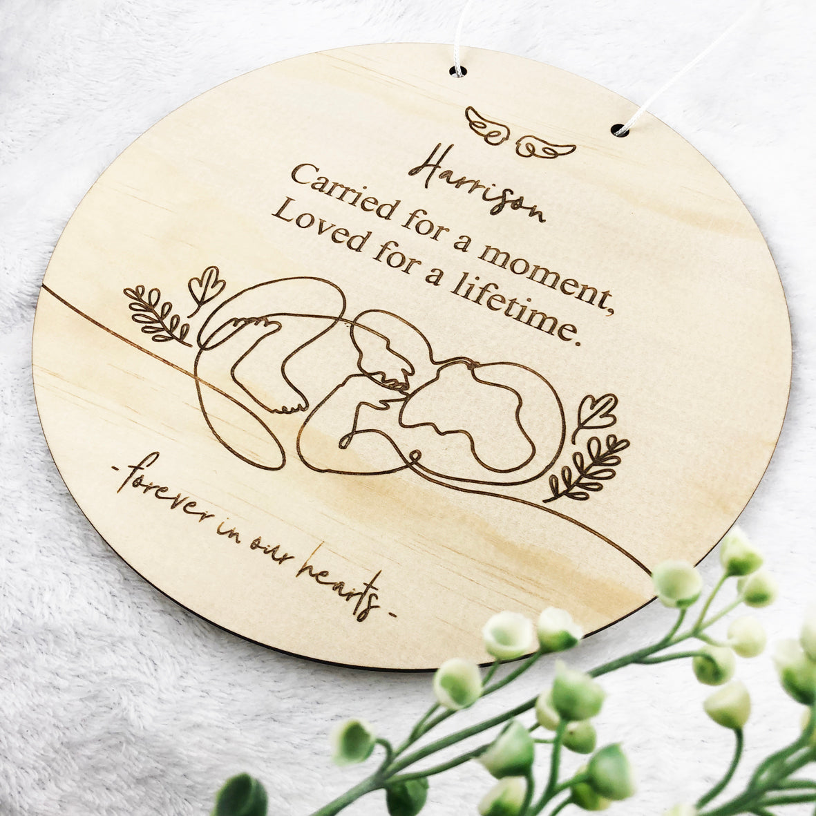 Carried For A Moment Personalised Wall Plaque