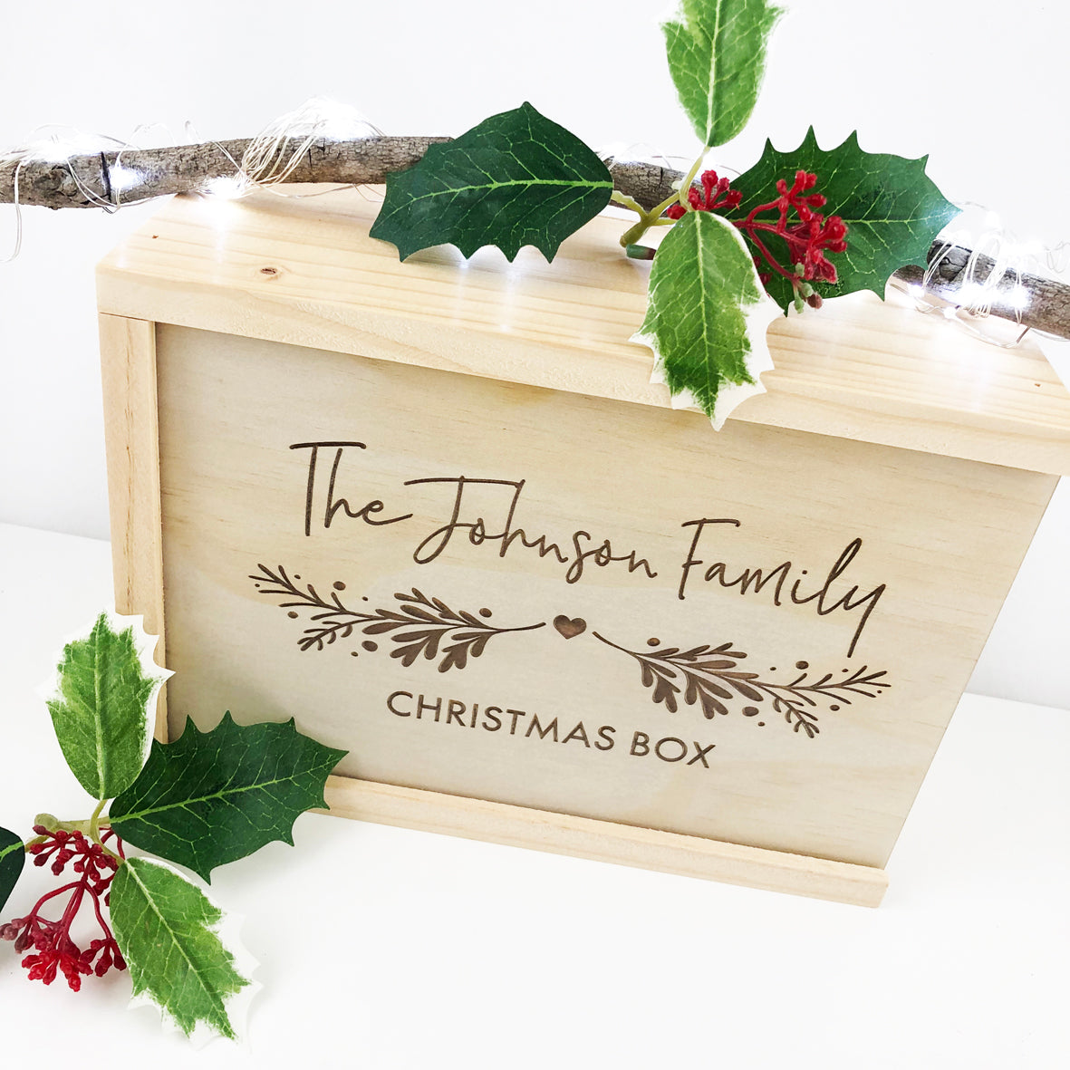 Personalised Flourish Christmas Box