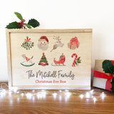 Personalised Christmas Icons Christmas Box