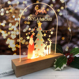 Christmas Santa Stop Here Night Light