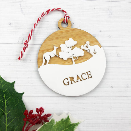 Australian Animals Personalised Name Ornament