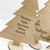 Personalised Wooden Christmas Trees - Set Of 3