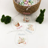 Watercolour Clear Acrylic Easter Name Decoration (4 designs)