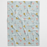 Cute Flower Stems Personalised Blanket